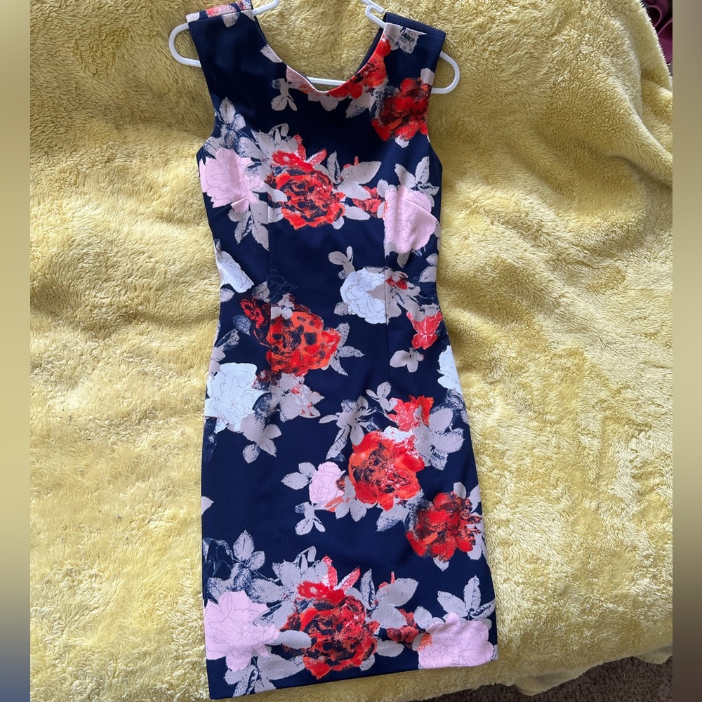 Tahari size 2 floral print dress